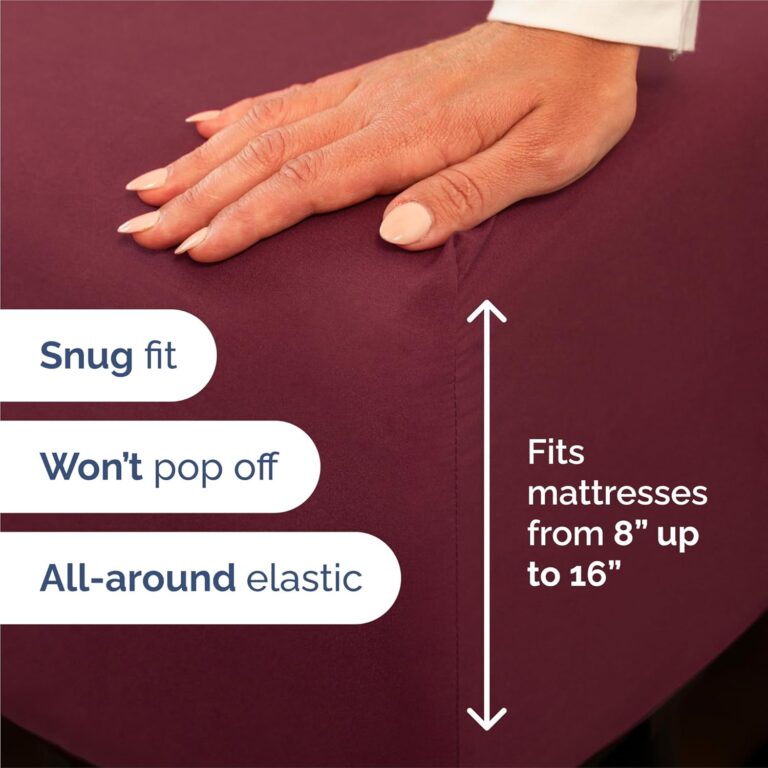 Queen Size Deep Pocket Sheet Sets – 4 Piece Cooling, Soft & Wrinkle-Free Bedding - Image 2