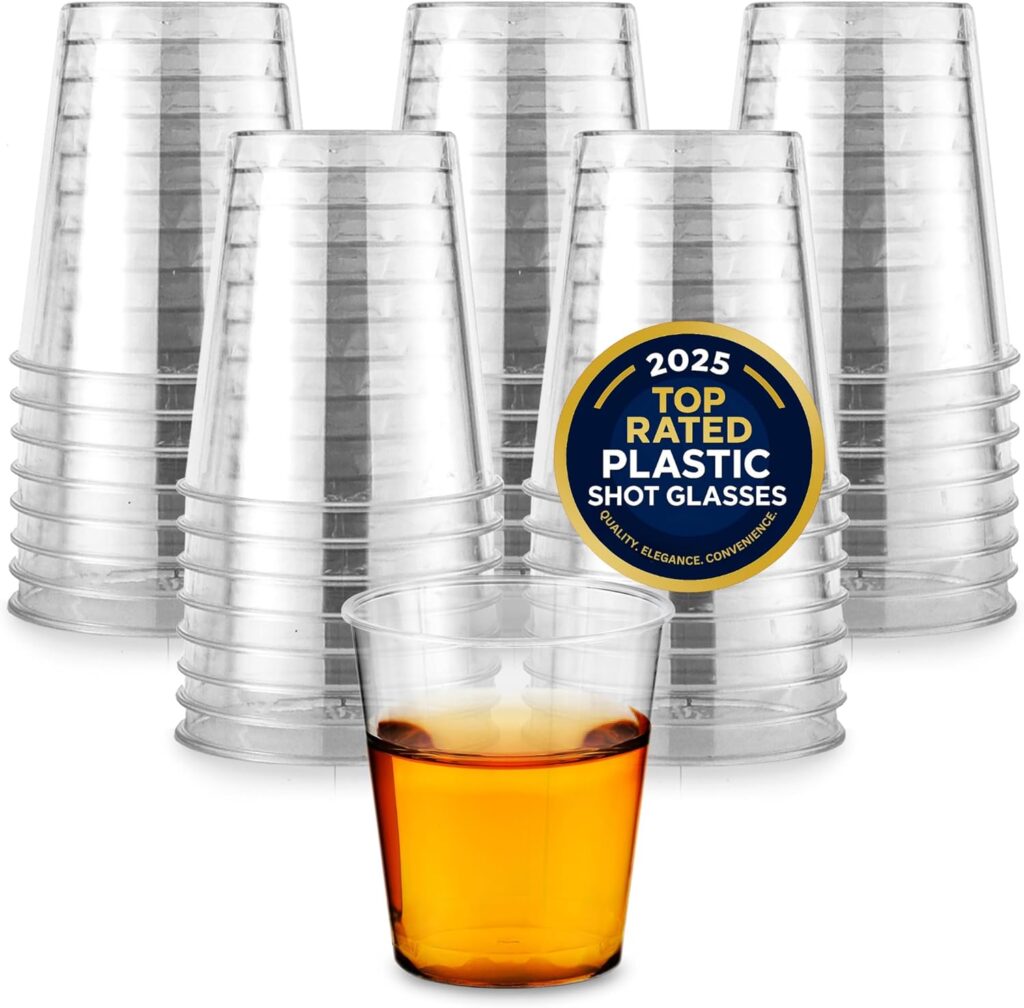 1.5oz Halloween wine glasses clear disposable cups for party drinks