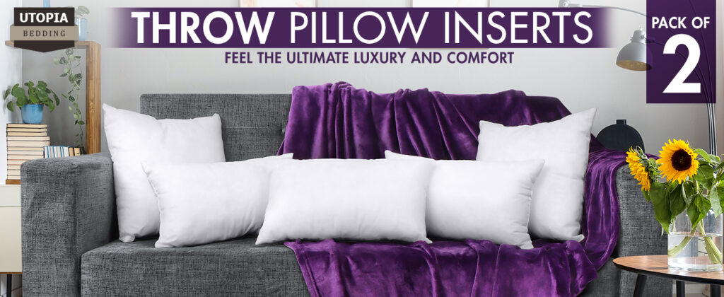 best throw pillow inserts for couch and bed