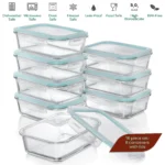 Rubbermaid Brilliance Food Storage Containers BPA Free Airtight Lids Ideal for Lunch Meal Prep & Leftovers Set of 5 (3.2 Cup) - Image 3