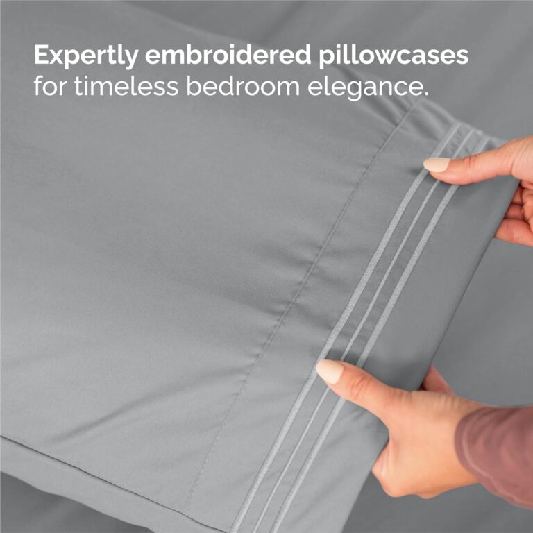 Queen Size Deep Pocket Sheet Sets – 4 Piece Cooling, Soft & Wrinkle-Free Bedding - Image 6